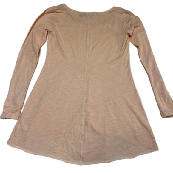 G.I.L.I. Women's Peach Tunic Top Size XS Long Sleeve Rounded Neck NEW - Picture 4 of 10